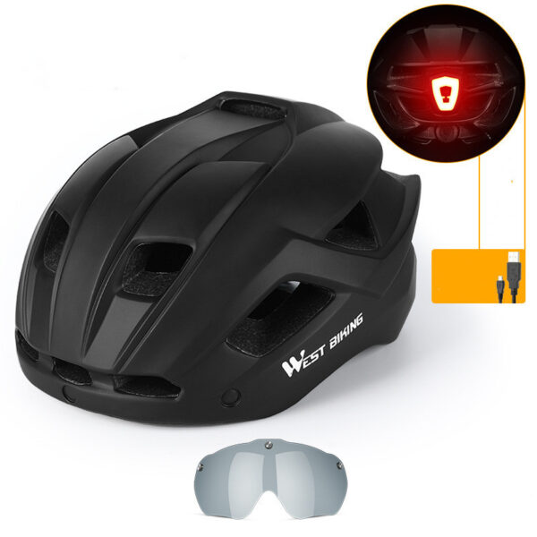 Cycling Helmet Integrated With Goggles Helmet Mountain Road Bike Helmet Equipment - Image 4