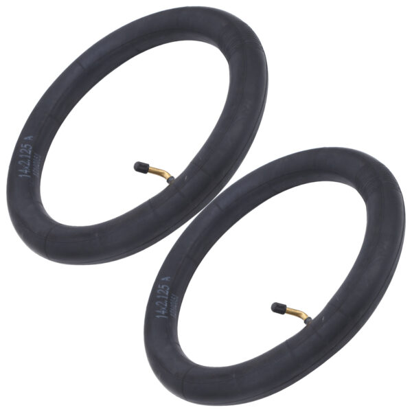 2Pcs Inner Tube Replacement Butyl Rubber Tyre W/Bend Valve for Folding Bicycle Bike14x2.125in - Image 5