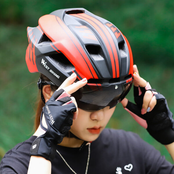 Cycling Helmet Integrated With Goggles Helmet Mountain Road Bike Helmet Equipment - Image 5