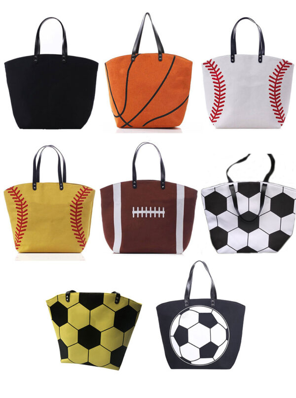 Canvas Bag Printed Baseball And Softball