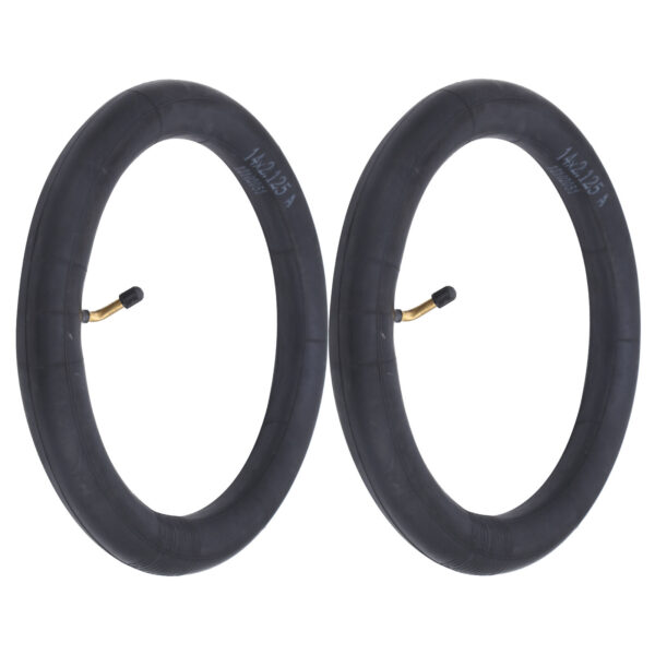 2Pcs Inner Tube Replacement Butyl Rubber Tyre W/Bend Valve for Folding Bicycle Bike14x2.125in - Image 7