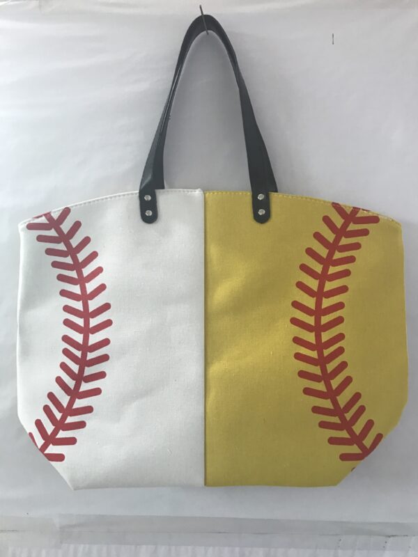 Canvas Bag Printed Baseball And Softball - Image 2