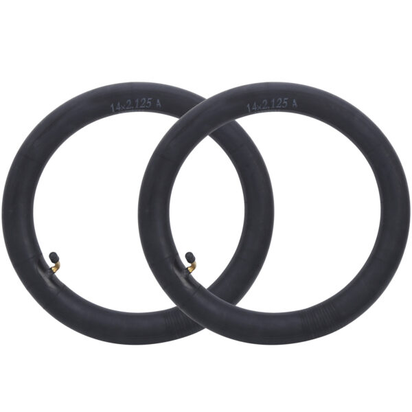 2Pcs Inner Tube Replacement Butyl Rubber Tyre W/Bend Valve for Folding Bicycle Bike14x2.125in - Image 4