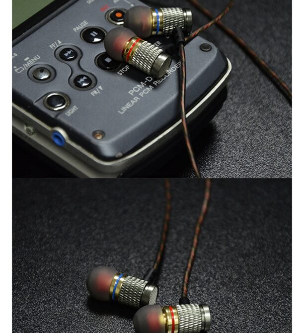 In-ear headphones metal subwoofer headphones mobile music MP3 bass explosion earplugs - Image 7