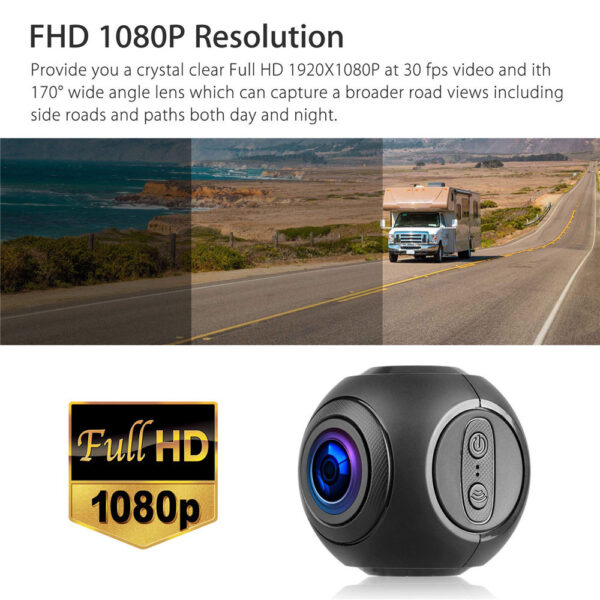 Mini WiFi Car Dash Cam FHD 1080P GPS Camera Dashboard W/ G-Sensor Night Vision - Image 4