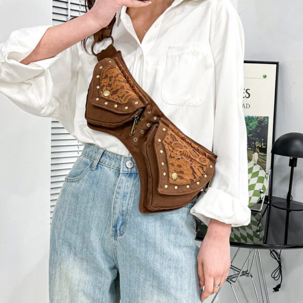 Vintage Waist Chest Bags Women Crossbody Bag Waistpack Outdoor Mobile Storage - Image 7