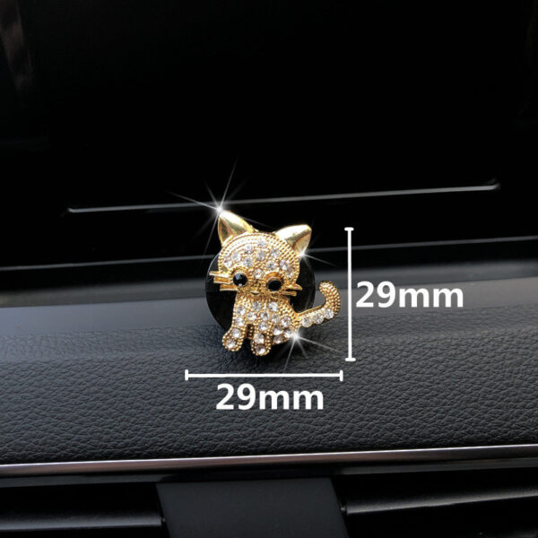 Retro Cute Kitten Car Ornaments Accessories - Image 3