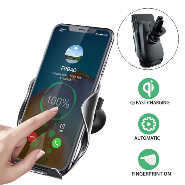 Fdgao 15W Infrared Touch Sensor Car Wireless Charger Is Suitable For Wireless Charging Mobile Phones Universal - Image 3