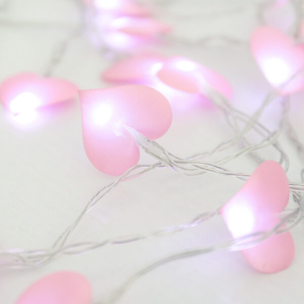 Led Lights Curtain Lights Fabric Peach Heart String Lights - Image 3