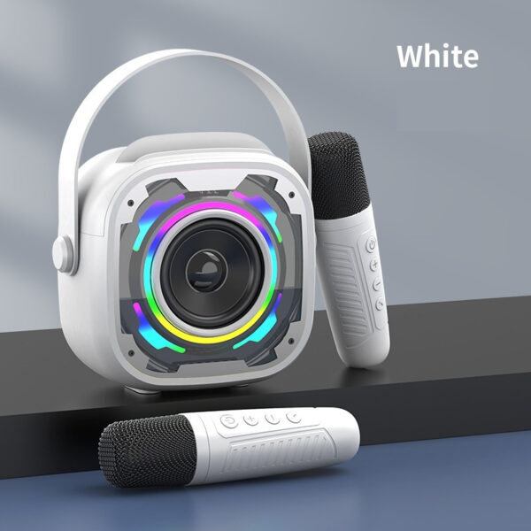 Portable Wireless Bluetooth Speaker With Microphone Integrated Karaoke Speaker - Image 2