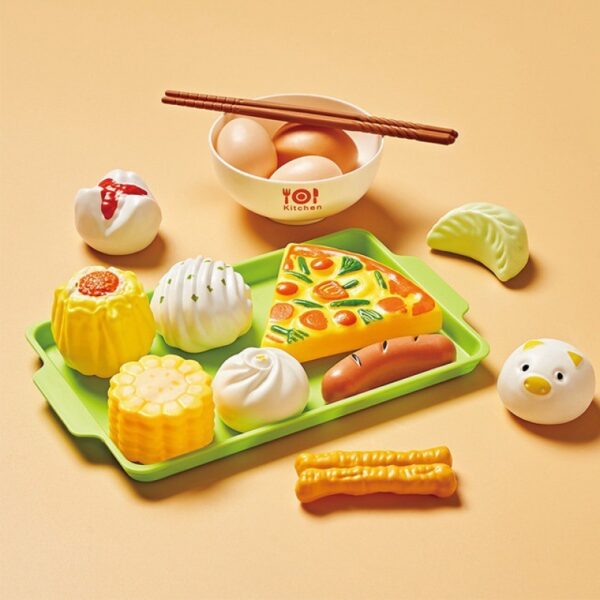 Kids Kitchen Toy Pretends Play Cooking Food Game Hamburger - Image 4