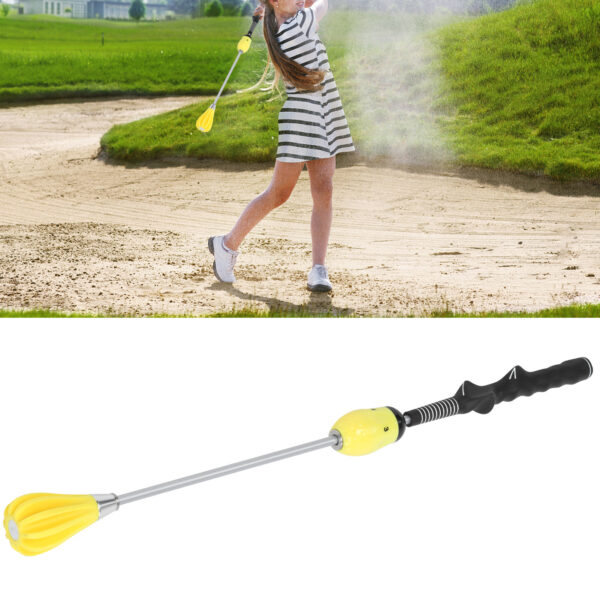 Golf Swing Trainer Power Flexible Swing Strength Training Aid Golf Warm Up StickYellow - Image 7