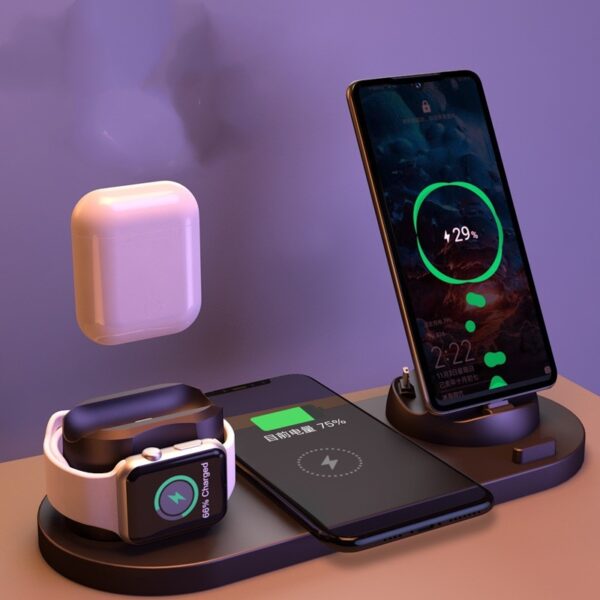 Six-in-one wireless charger for mobile phones - Image 4