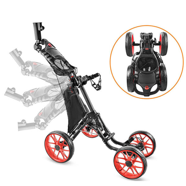 Foldable 4 Wheels Golf Trolley Golf Supplies - Image 5