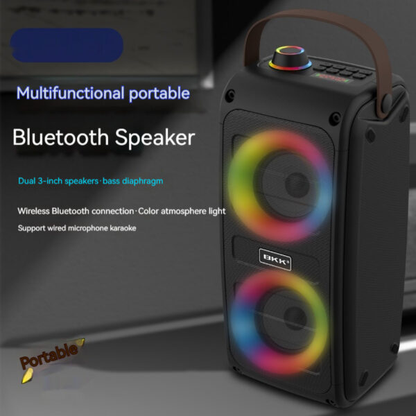 Portable Bluetooth Speaker Color Light Speaker - Image 10