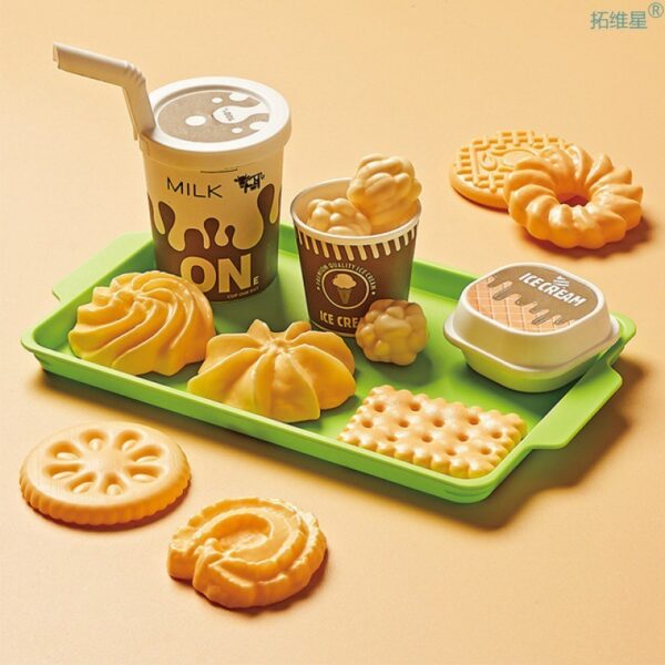 Kids Kitchen Toy Pretends Play Cooking Food Game Hamburger - Image 9