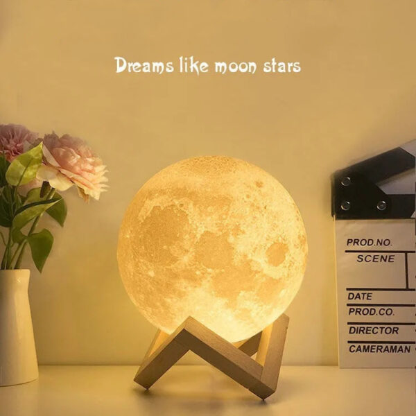 3D Printing Moon Night Table Lamp Chinese Valentine's Day Gift - Image 5