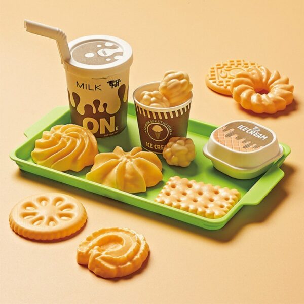 Kids Kitchen Toy Pretends Play Cooking Food Game Hamburger - Image 5