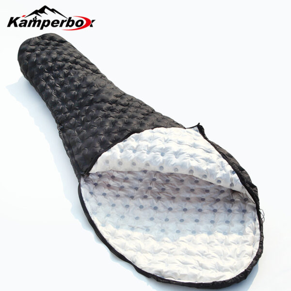 Kamperbox Down Sleeping Bag, Camping 3 Season Ultralight Sleeping Bags, Lightweight Sleeping Bag Bubblue Air 2 - Image 7