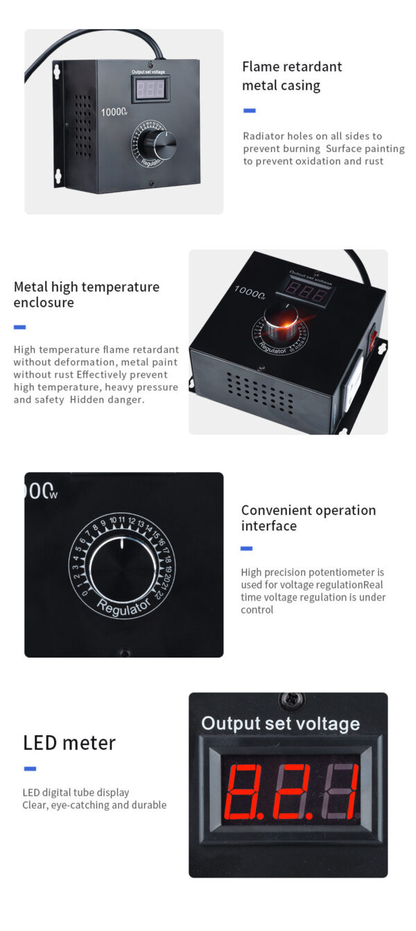 Electronic Motor Electric Drill Speed Controller Electric Furnace Thermolator - Image 9