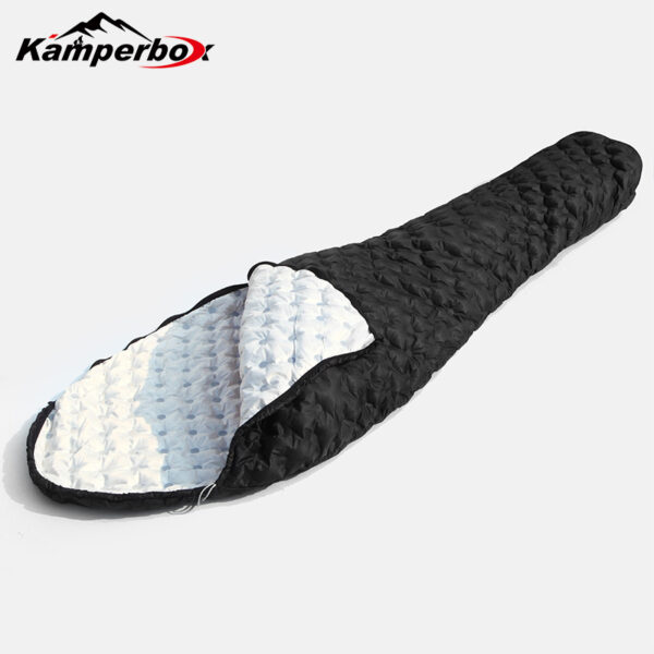 Kamperbox Down Sleeping Bag, Camping 3 Season Ultralight Sleeping Bags, Lightweight Sleeping Bag Bubblue Air 2 - Image 2