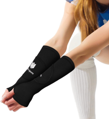 Volleyball Arm Sleeves for Girls Passing Forearm Sleeves with Protection Pads and Thumbhole for Youth