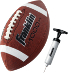 Youth + Adult Footballs - Extra Grip 1000 Official Size, Junior + Pee Wee Kids - 1 + 12 Packs