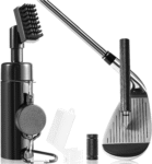 Pro Golf Club Cleaner Brush with Golf Groove Sharpener Tool Suitable for U & V-Grooves 8 Inches Golf Water Brush with Retractable Clip Hold 5Oz of Water Perfect Golf Accessories for Men/Women