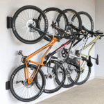 Swivel Bike Wall Mount, Bike Hangers for Garage, Space-Saving Vertical Bike Rack, Sturdy Bike Storage Rack Holds up to 66Lbs, Easy to Install, 4 Pack