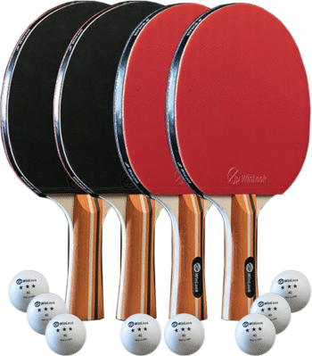 Ping Pong Paddles Sets - Portable Table Tennis Paddle Set with Ping Pong Paddles Professional Case & Ping Pong Balls - Premium Table Tennis Racket Player Set for Indoor & Outdoor Games