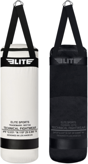 Boxing Bag – Heavy Duty Canvas Punching Bag with Straps for Boxing, Training, MMA, Muay Thai, Kickboxing, Martial Arts & Fitness – Unfilled Heavy Bag