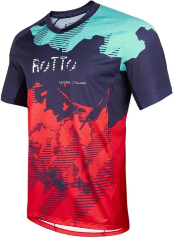 Mens MTB Jersey Mountain Bike Cycling Shirt Short Sleeve for MTB BMX Downhill Wicking Quick Dry