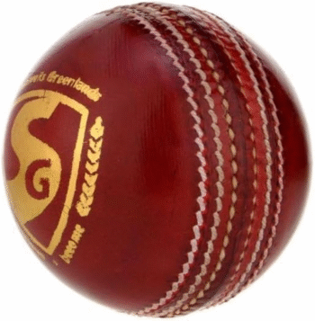 Cricket Shield 20 Premium Leather Ball (White & Red Color)
