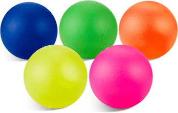 5 Pieces Replacement Beach Balls Paddle Replacement Balls Extra Balls for Outdoor Activities, Assorted High Visibility Colors