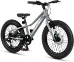 Mars Kids Mountain Bike, 20 24 Inch Fat Tire Bike for Teen Ages 6-14 Year Old, Bicycle with 2.8-Inch Wide Tires and 6 Speed Drivetrain, Multiple Colors
