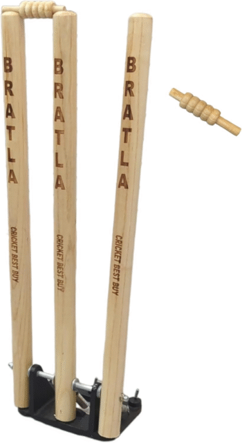 CBB Cricket Spring Return Stumps Wickets Metal Base Multi Surface Placement