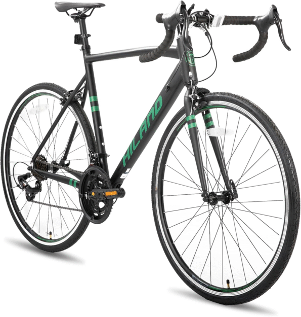 HILAND 700C Road Bike 14 Speed, Aluminum Frame Racing Bike, City Commuter Bicycle for Men Women
