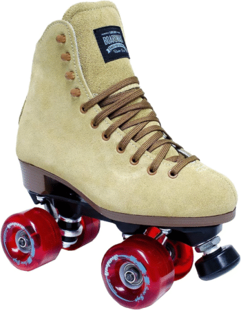 Sure Grip Tan Boardwalk Outdoor Roller Skates for Men & Women | Made in USA and Imported | 65Mm Wheels with Nylon Sole Material - ABEC 3 Bearings with 5/8" Adjustable Rubber Stoppers