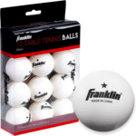 Ping Pong Balls - Official Size + Weight White 40Mm Table Tennis One Star Professional Durable High Performance 12 Count (Pack of 1) Packaging May Vary, White