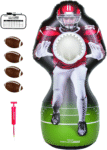 Inflataman Football Challenge - Inflatable Receiver Touchdown Toss Game