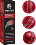 Soft Rubber Cricket Ball for Practice | Outdoor & Indoor Practice Cricket Ball with Core & Stitched Seam | Realistic Feel, True Bounce & Swing for Practice, Honing Skills & Family Fun