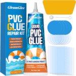 Air Mattress Patch Kit - Waterproof Vinyl Repair Patch Kit, Heavy Duty Inflatable Repair Kit for Air Mattress, Air Bed, Bounce House, PVC Boat, Hot Tubs, Inflatable Toys, Swimming Ring - 80Ml