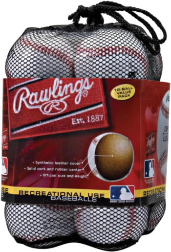 | Official League Recreational Use Practice Baseballs | Youth | Bag of 12 | OLB3BAG12 | 12 Count